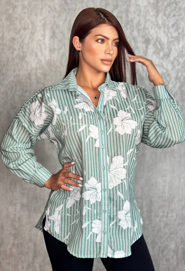 CAMISA MANGA LARGA RAYAS