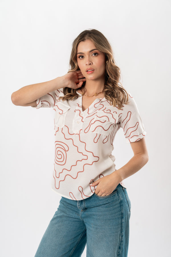 BLUSA  CUELLO V