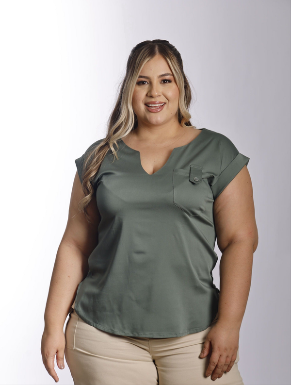 BLUSA CUELLO V