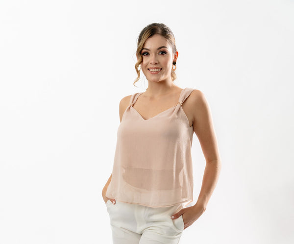 BLUSA CHIFÓN HERRAJE