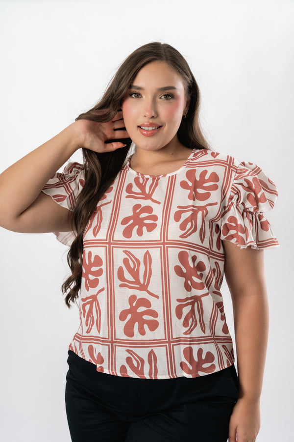 BLUSA HOJAS