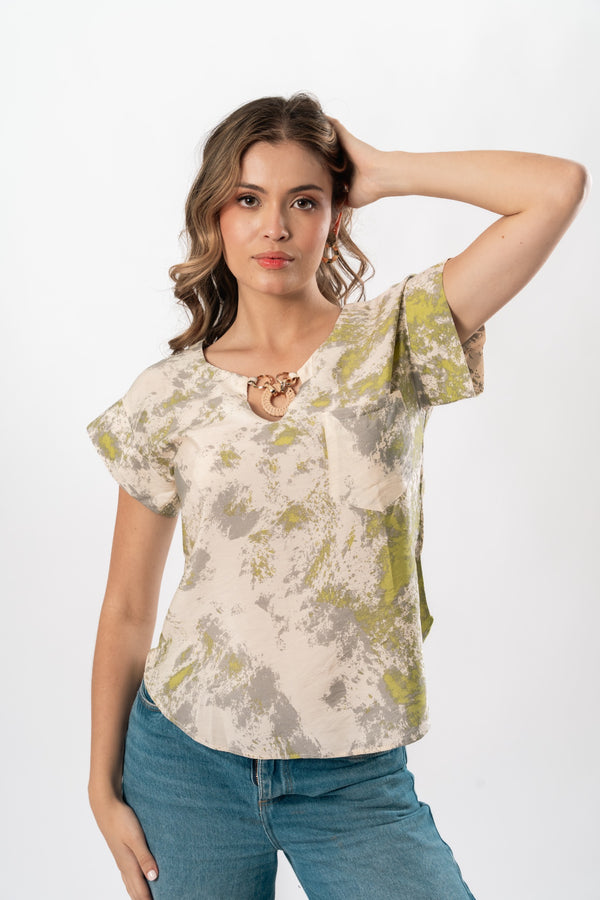 BLUSA MANGA RODADA